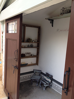 ガーデンシェッド内部